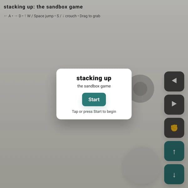 Stacking Up: The Sandbox Game