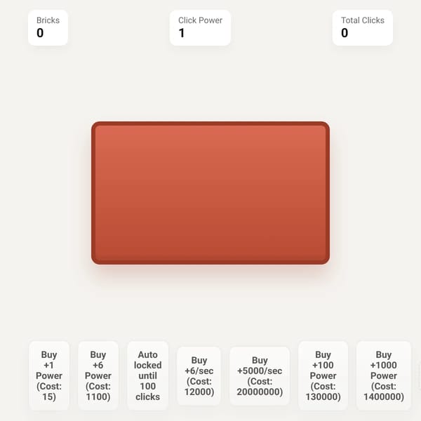 Brick clicker 5