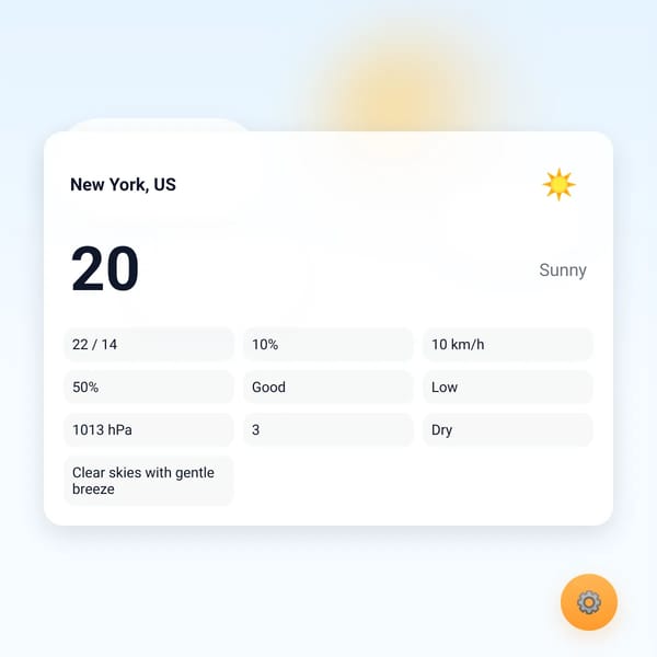 Customizable Weather App