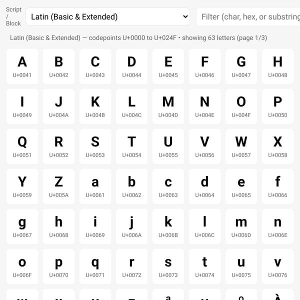 Every Letter