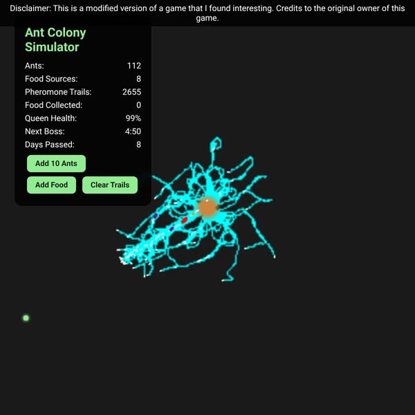 Ant Colony Simulator