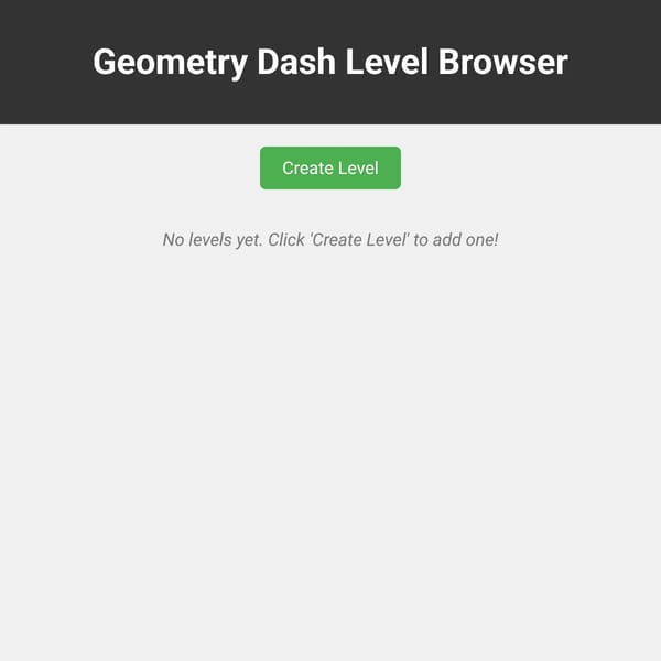 Geometry Dash Browser with Level Creator
