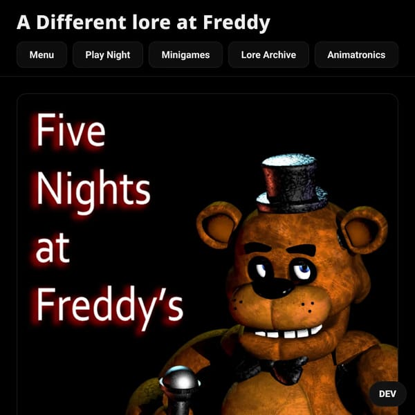 A Different lore at Freddy