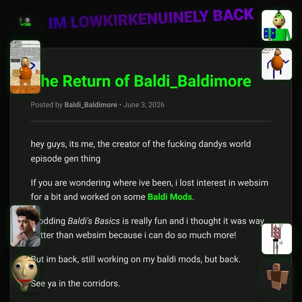 IM BACK GUYS