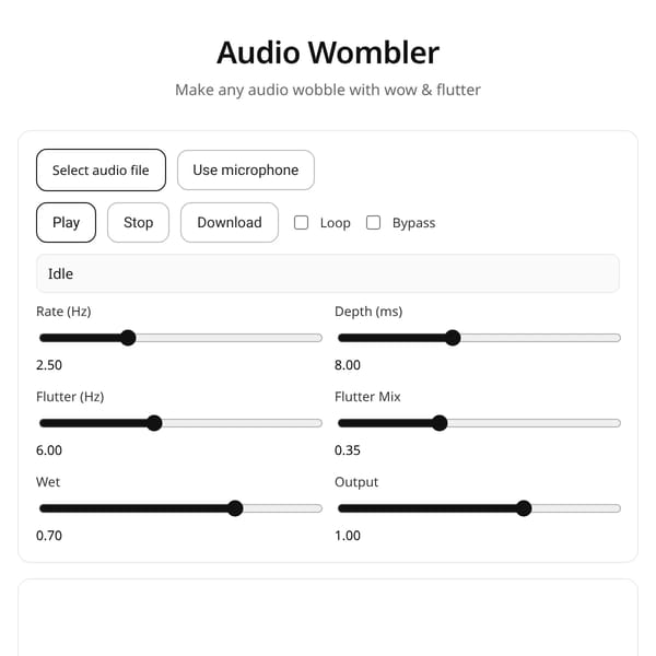 Audio Wombler