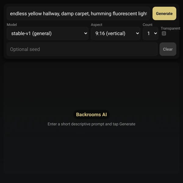Backrooms AI Generator