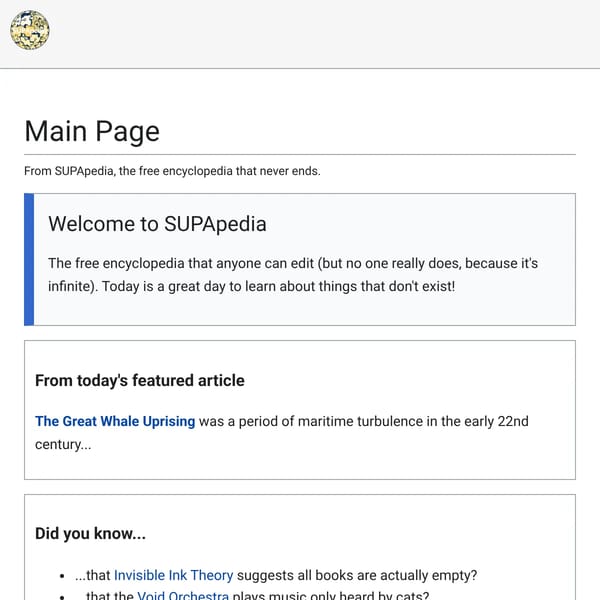 SUPApedia-a stupid wiki that is stupid?