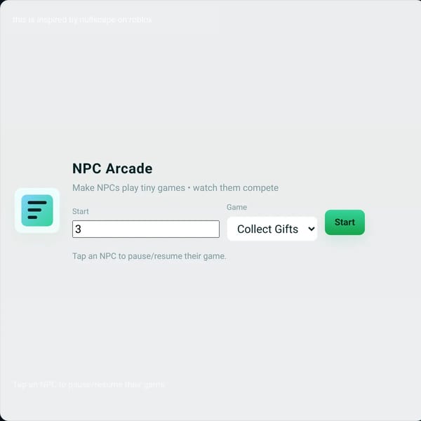 Make NPCs Play Games