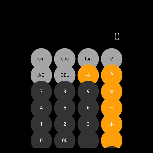 A totally simple calculator