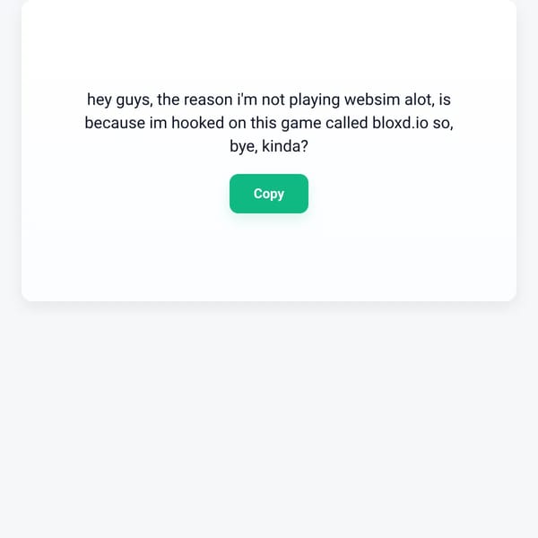 bye?