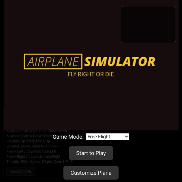 3D Airplane Simulator (UPDATE)