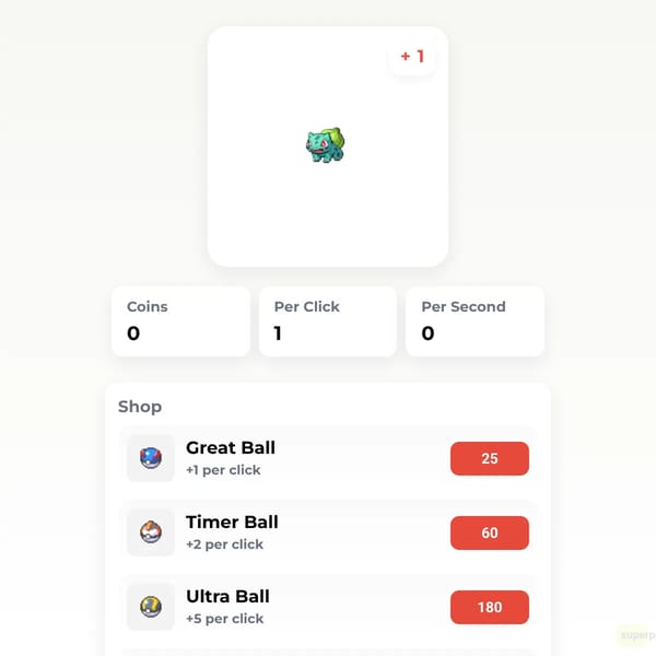 Pokémon Clicker