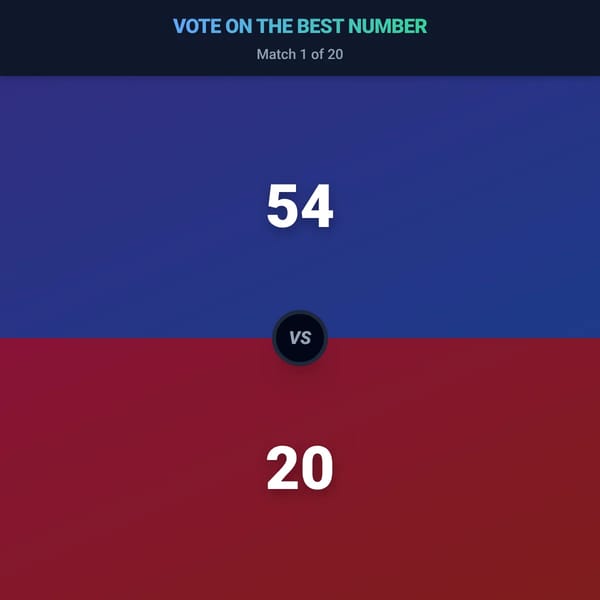 VOTE ON THE BEST NUMBER