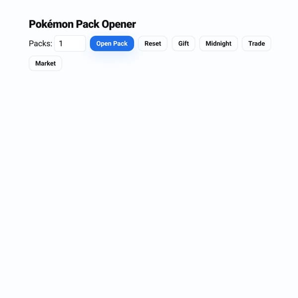 Pokémon Pack Opener (Demo)