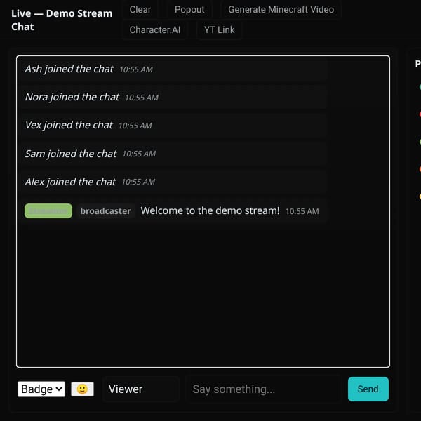 Stream Chat — Demo