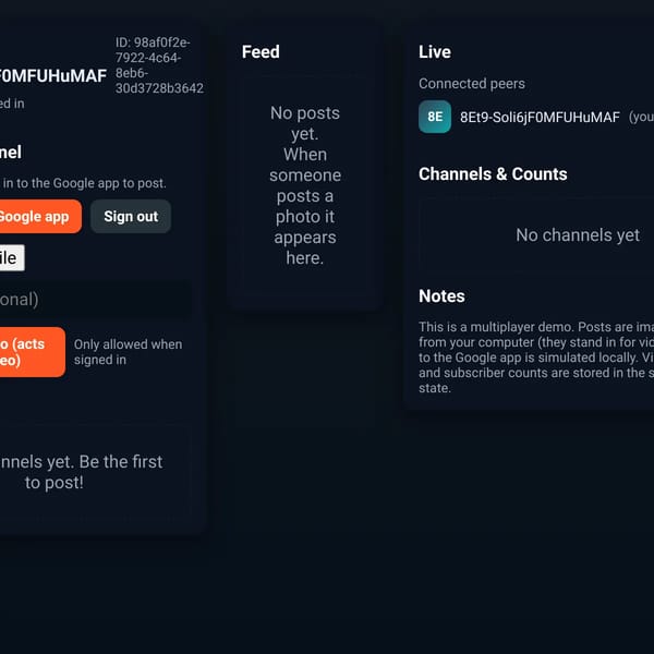 Theytube (multiplayer demo)