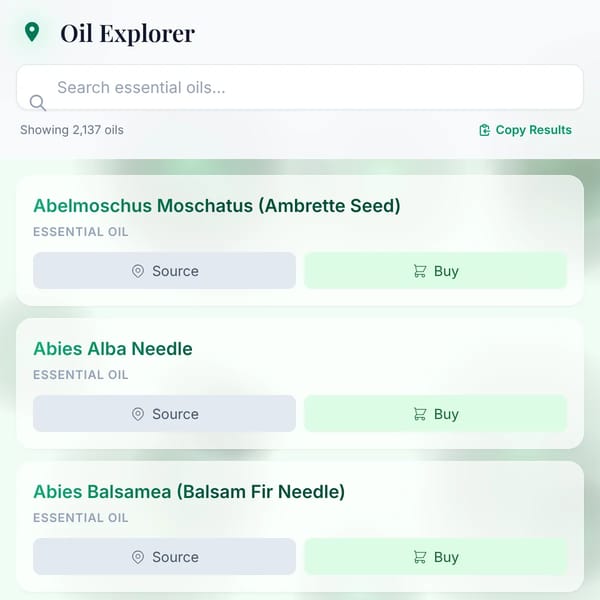 Essential Oil Explorer
