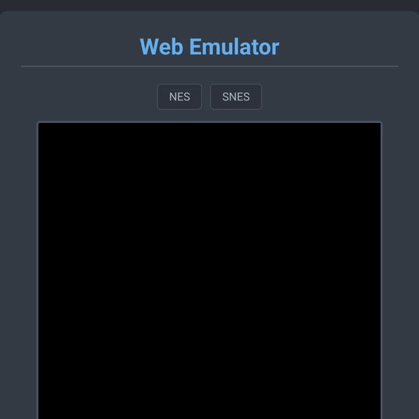 Web NES/SNES Emulator