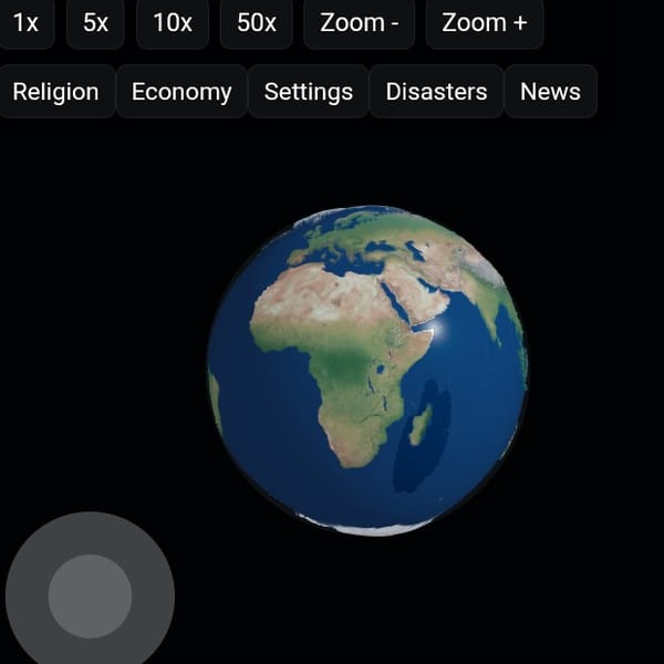 8k Earth human simulation