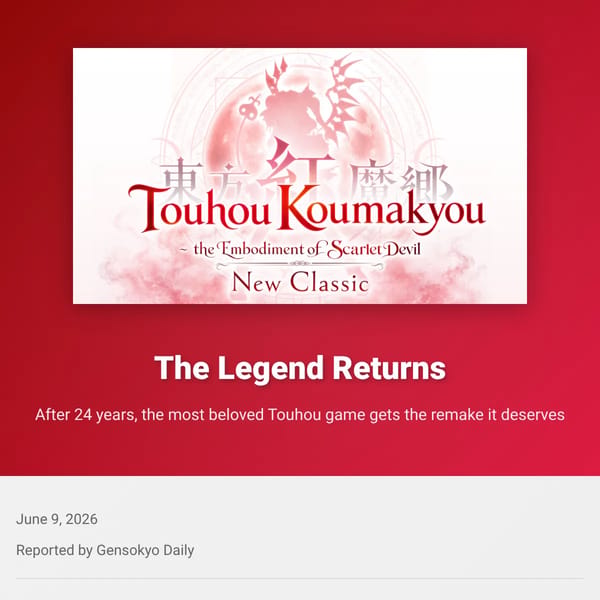 Touhou Koumakyou: New Classic - Official Remake Announcement
