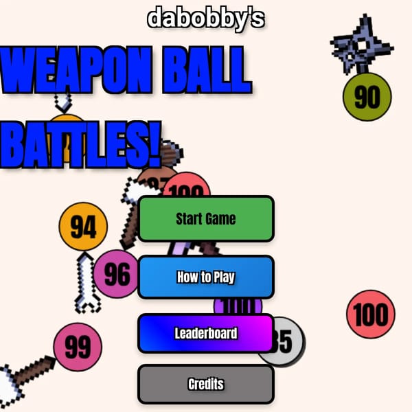 Weapon Ball Battles but minecraft