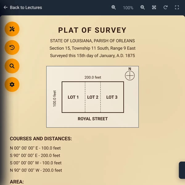 Advanced Historical Document Analysis - Land Surveying Training