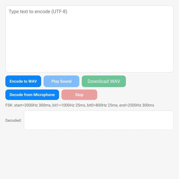 FSK Audio Encoder
