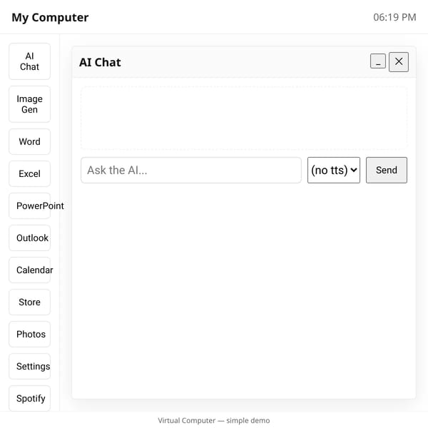 Virtual Computer — AI Chat, Image Gen, Word, Excel