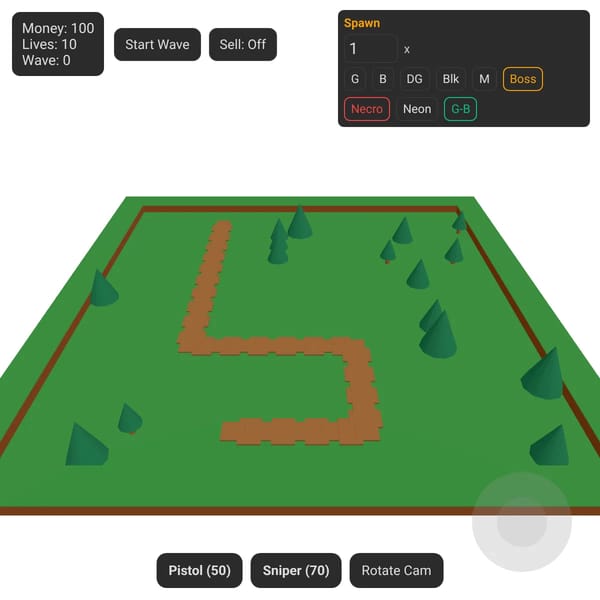 3D Tower Defense