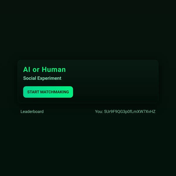 AI or Human Social Experiment