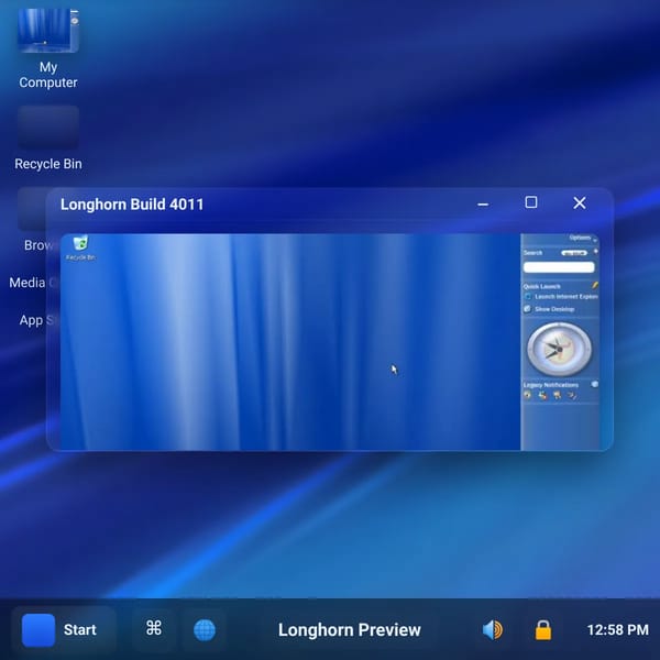 Windows Longhorn Mobile Edition
