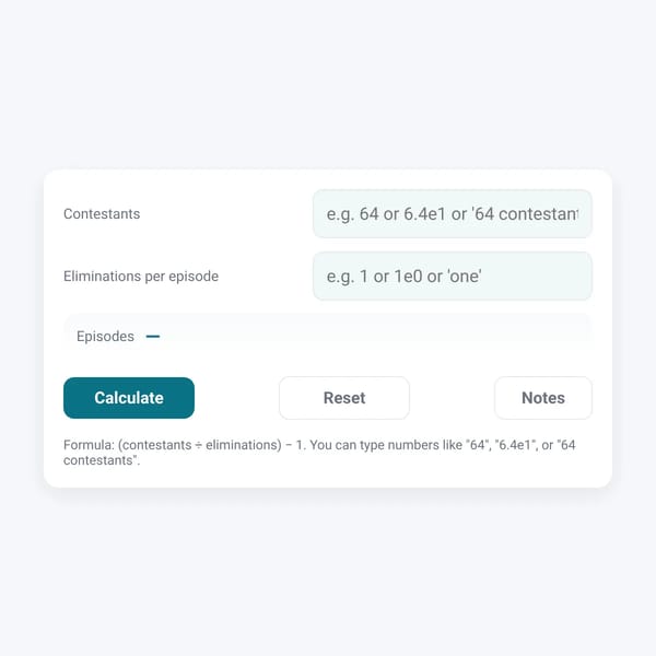 Object Show Calculator
