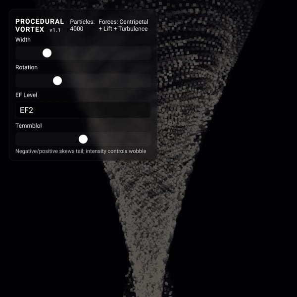 Advanced Procedural Vortex Simulation