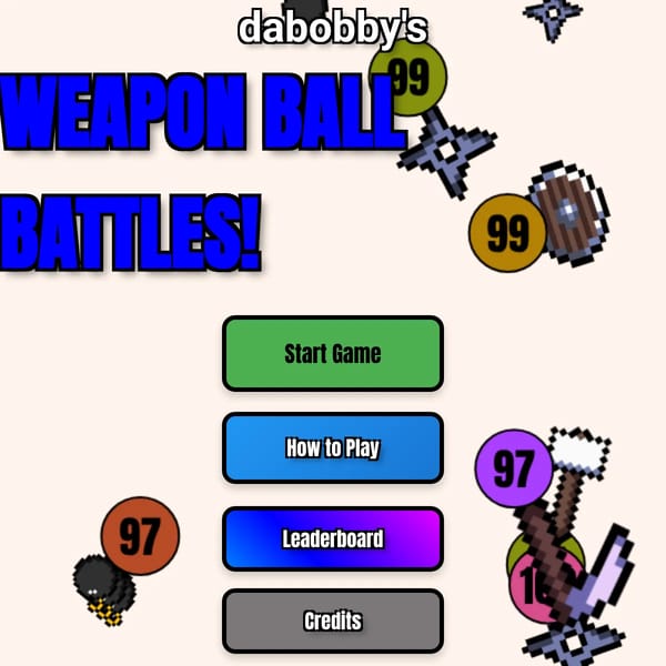 Weapon Ball Battles (buffed Weapons version)