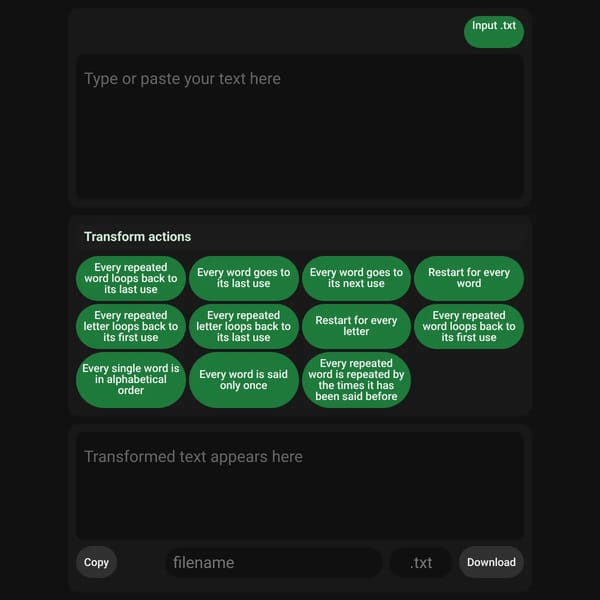 Text Transformer