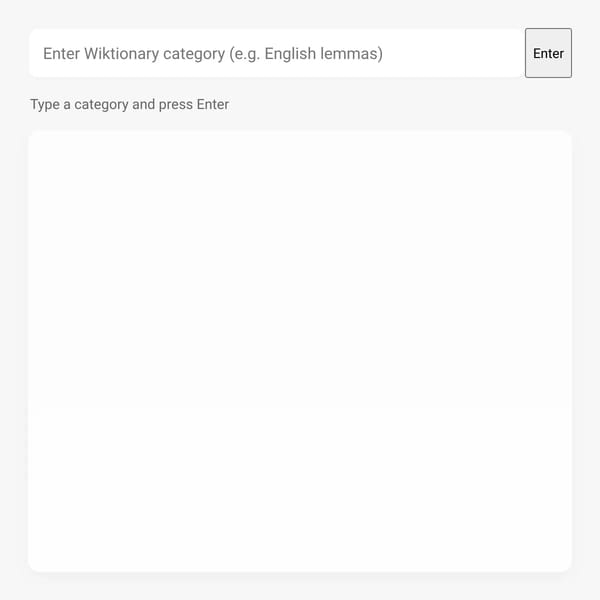 Wiktionary Category Longest Words