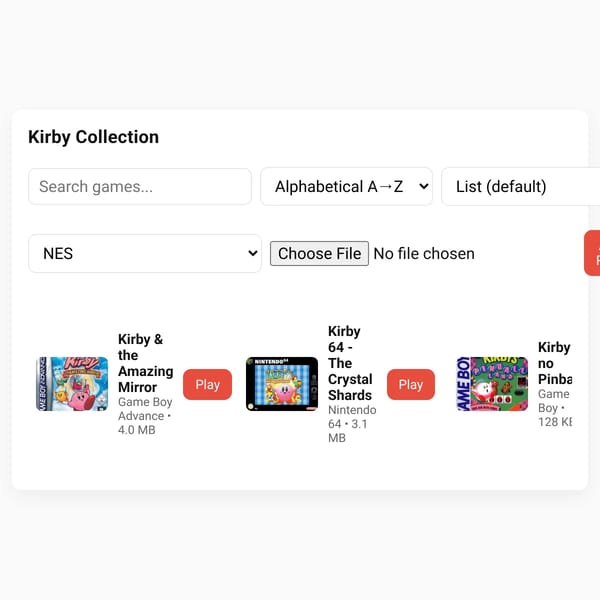 Kirby ultimate Game Collection
