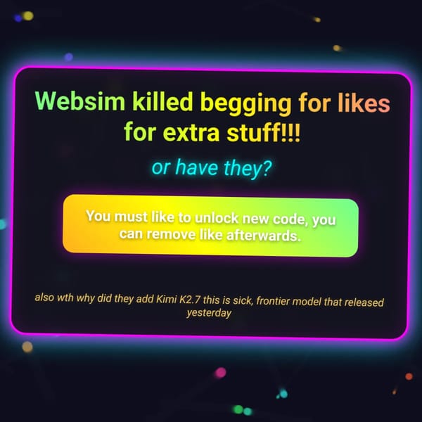 Websim killed begging for likes