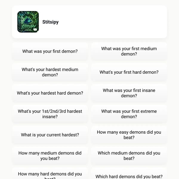 Ask Stitsipy Questions