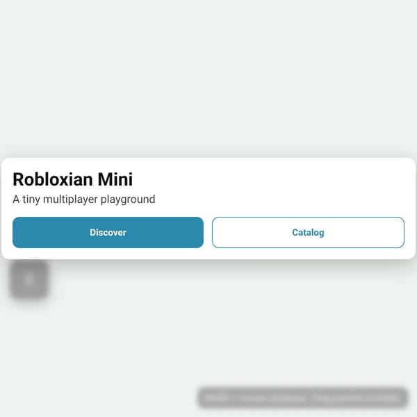 Roblox mini!