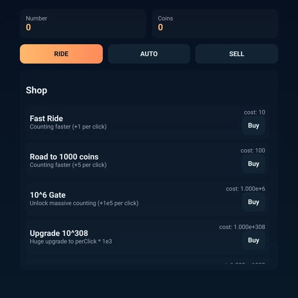 Number ride Simulator (Count)