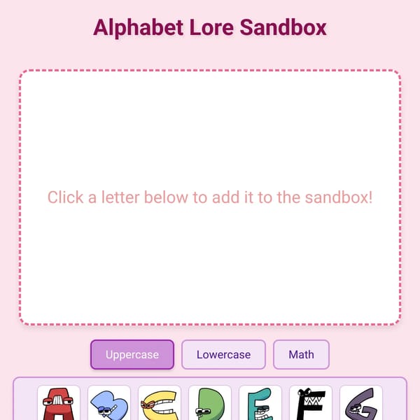 Alphabet Lore Sandbox