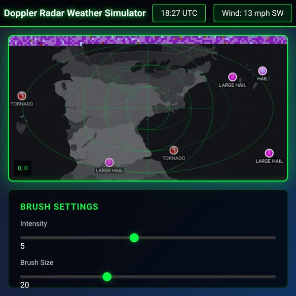 Doppler Radar Weather Simulator