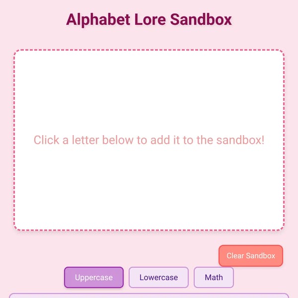 Alphabet Lore Sandbox