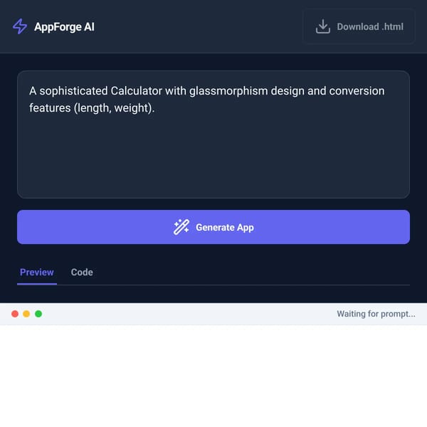 AI App Forge - One-Click Web Apps