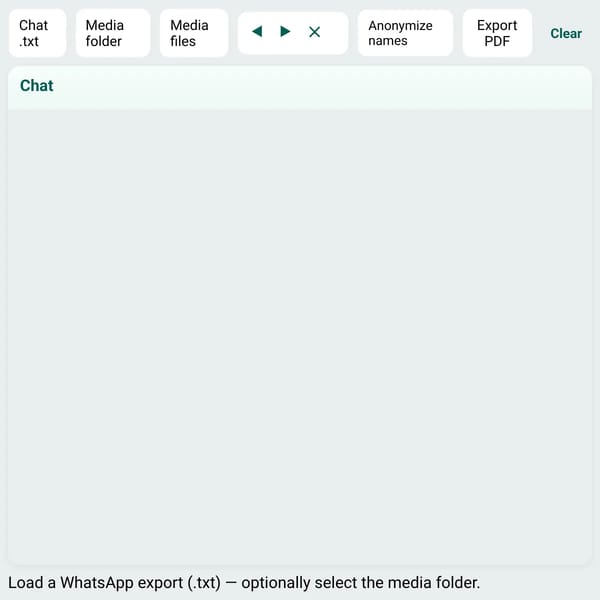 WuzzapMeister. Whatsapp Chat reader