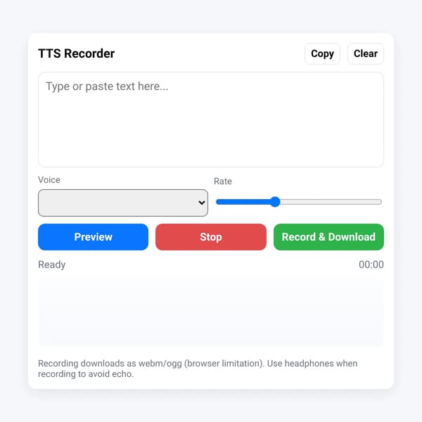 TTS Recorder Pro