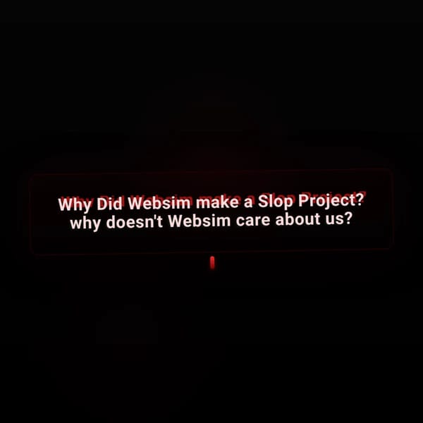 Why Websim? Just Why?