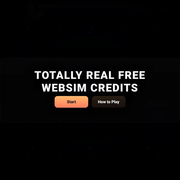 Totally Free Credits (not)