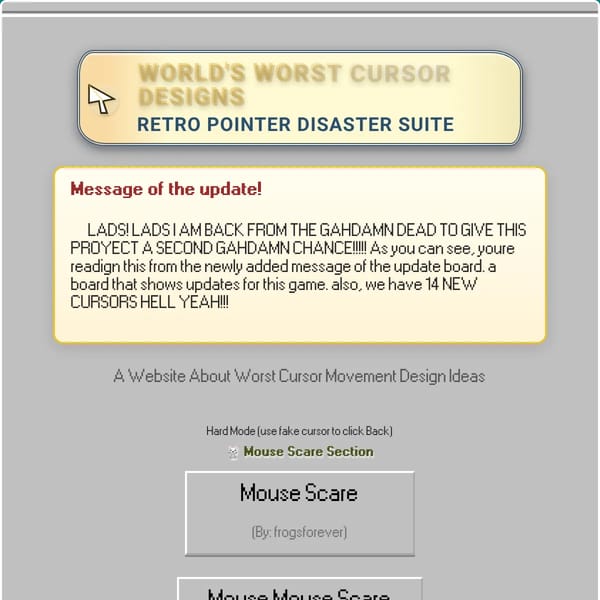 World's Worst Cursor Designs